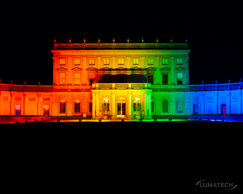 building lighting and projection mapping