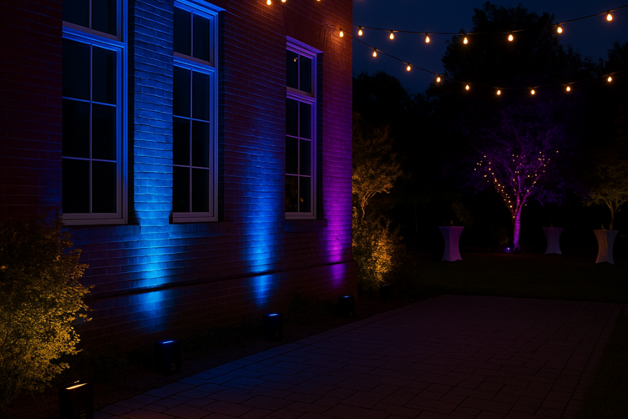 Prom and leavers event lighting Prom and leavers event lighting