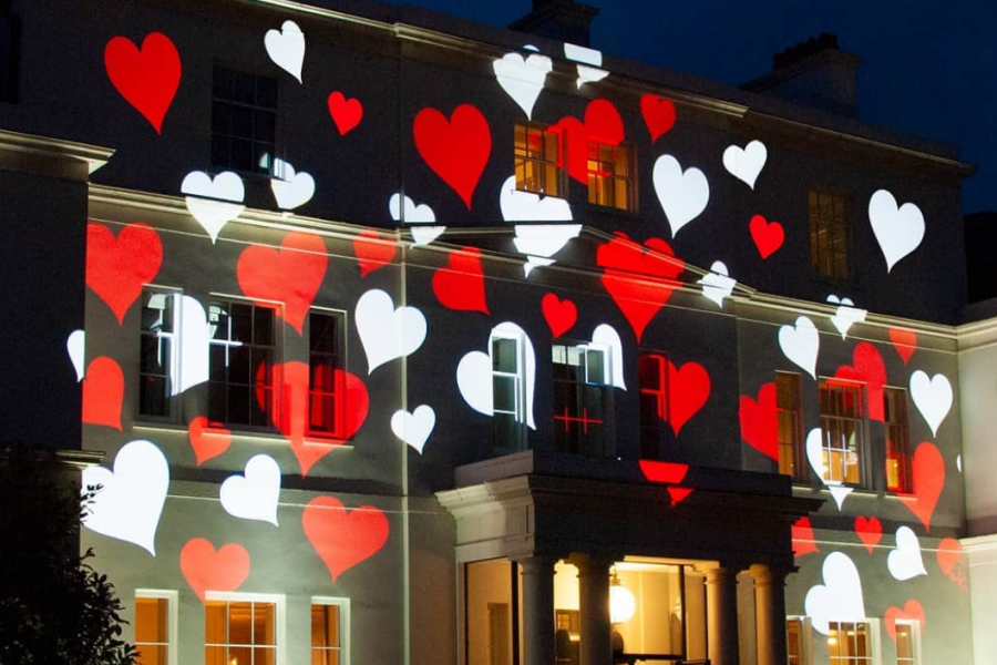 building hearts building lighting for parties